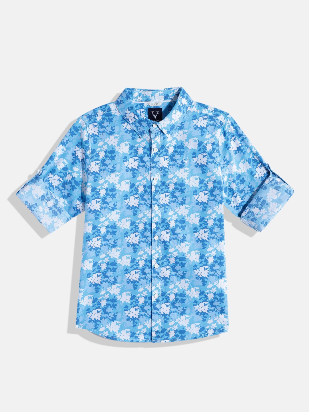 

Allen Solly Junior Boys Blue Floral Opaque Printed Casual Shirt