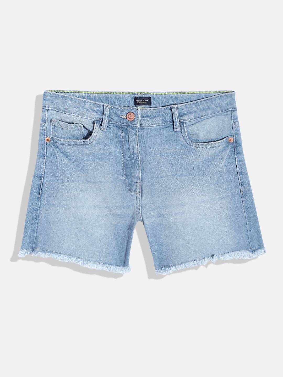 

Allen Solly Junior Girls Regular Fit Denim Shorts, Blue