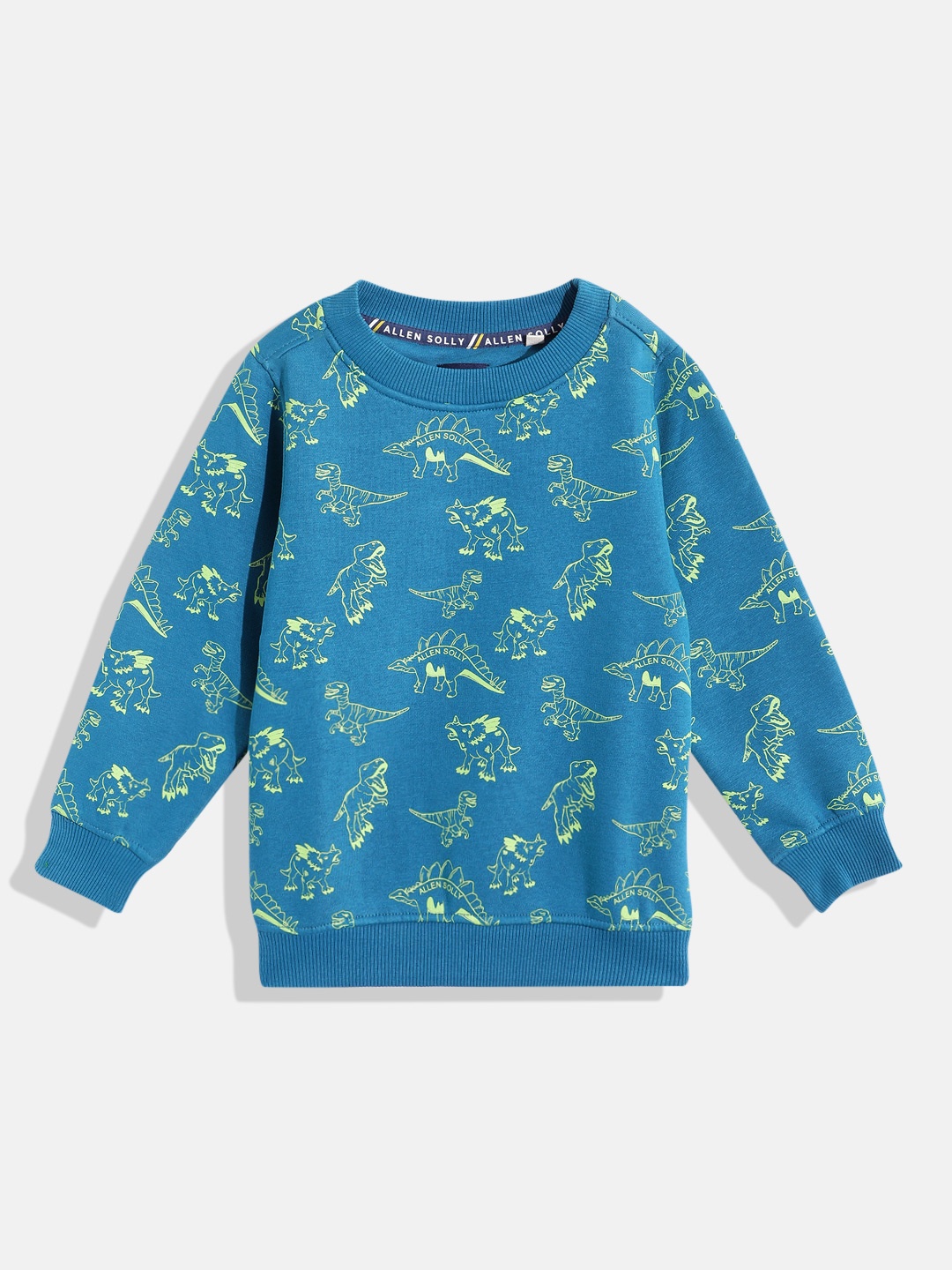 

Allen Solly Junior Boys Conversational Printed Sweatshirt, Teal