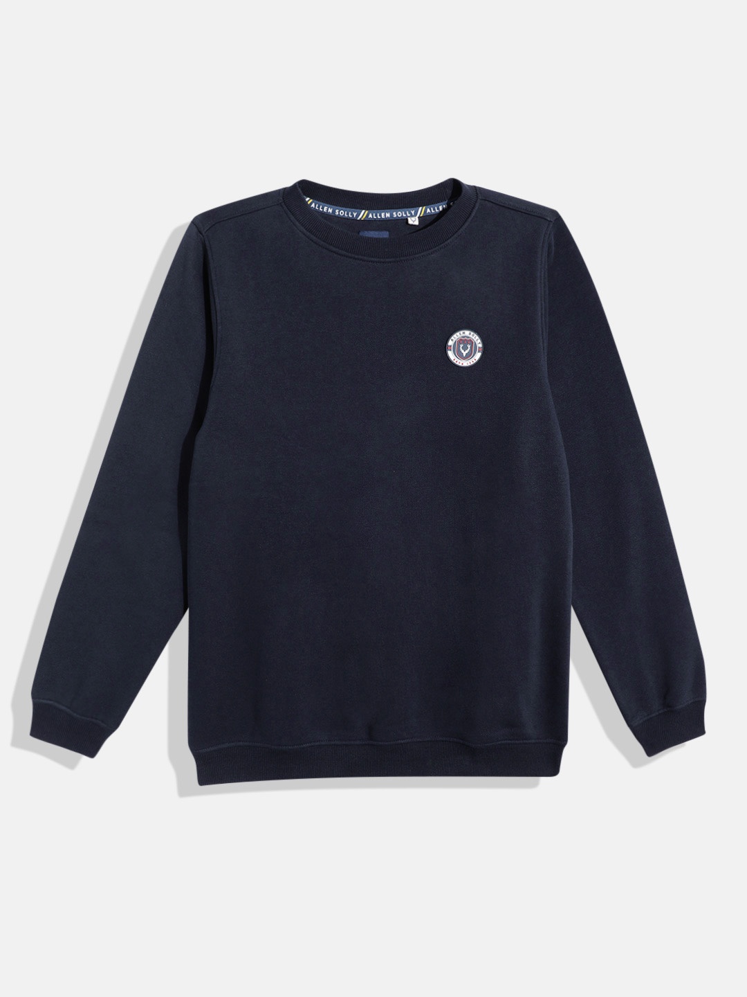 

Allen Solly Junior Boys Round Neck Long Sleeves Sweatshirt, Navy blue