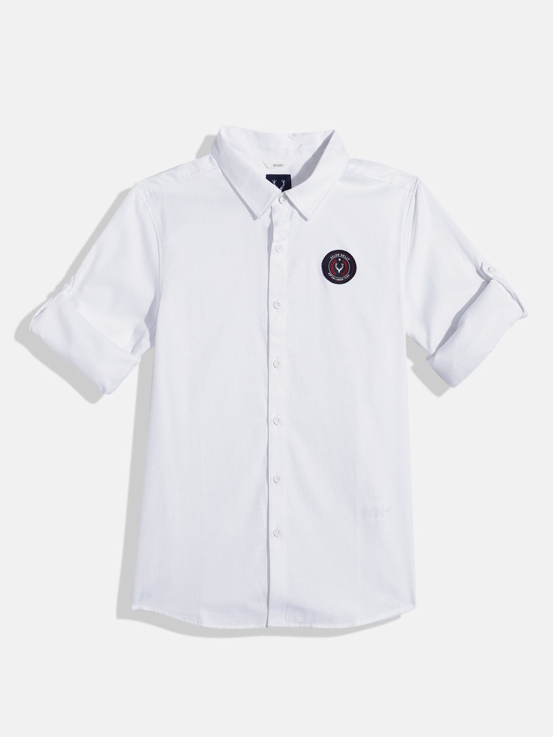 

Allen Solly Junior Boys Solid Casual Shirt, White