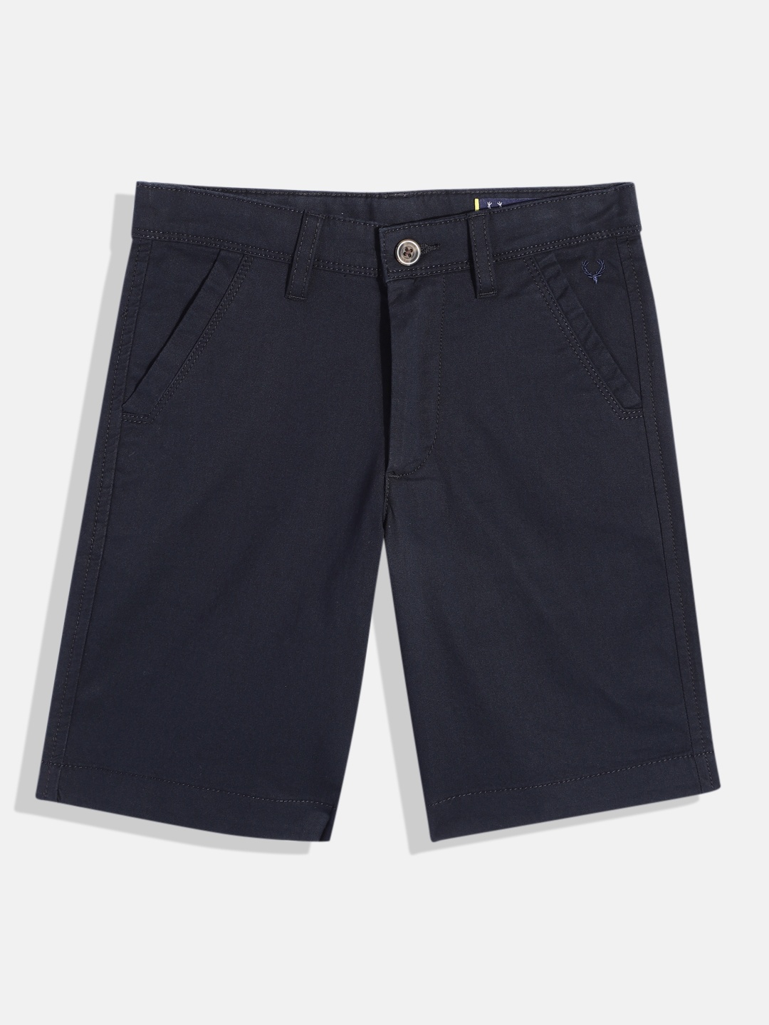 

Allen Solly Junior Boys Solid Chino Shorts, Navy blue
