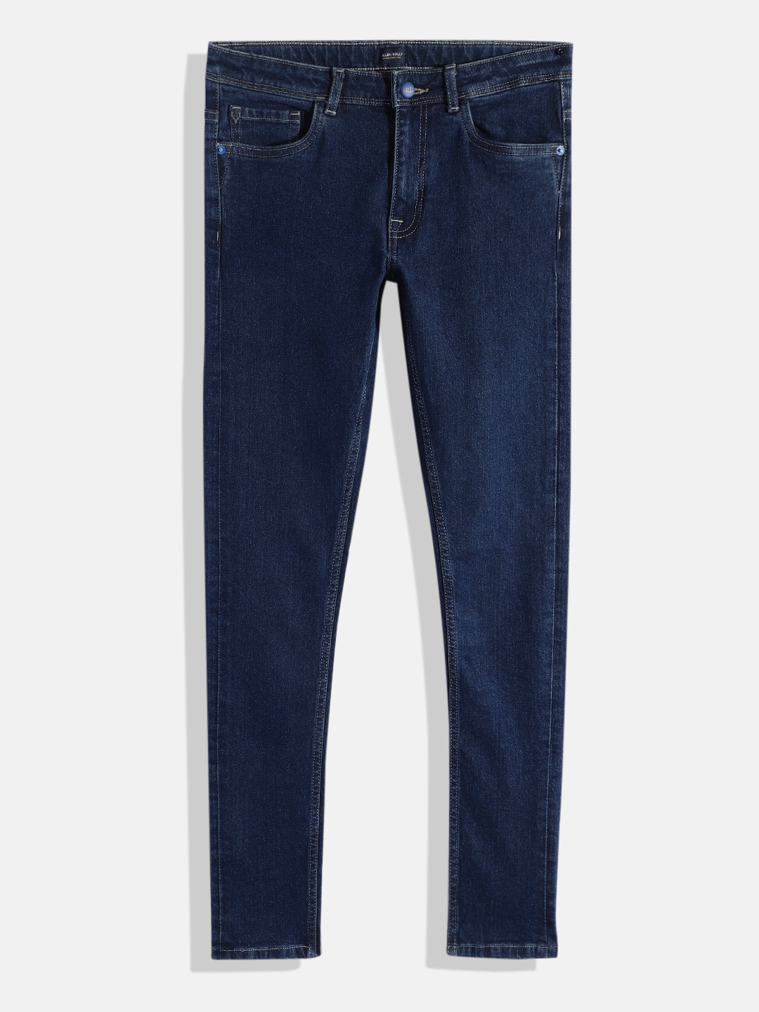

Allen Solly Junior Boys Skinny Fit Clean Look Stretchable Jeans, Navy blue