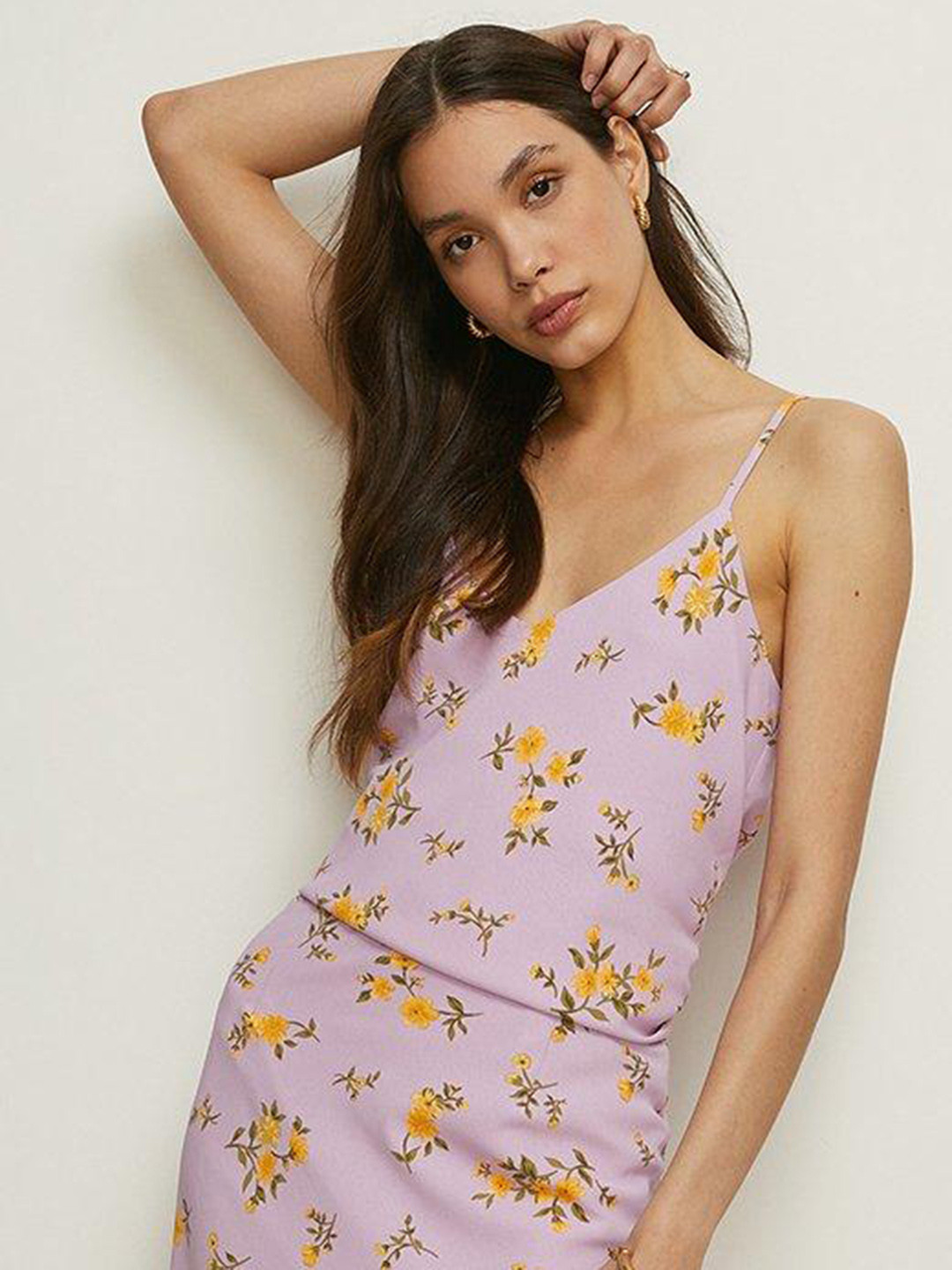 

OASIS Ditsy Floral Printed Cami Top, Lavender