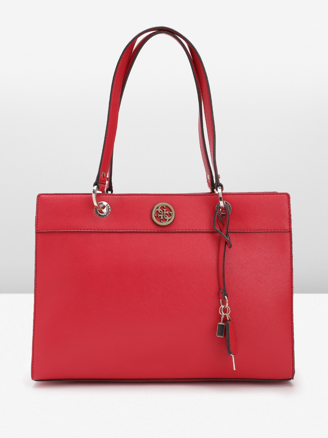 

GUESS Women Structured Shoulder Bag, Red