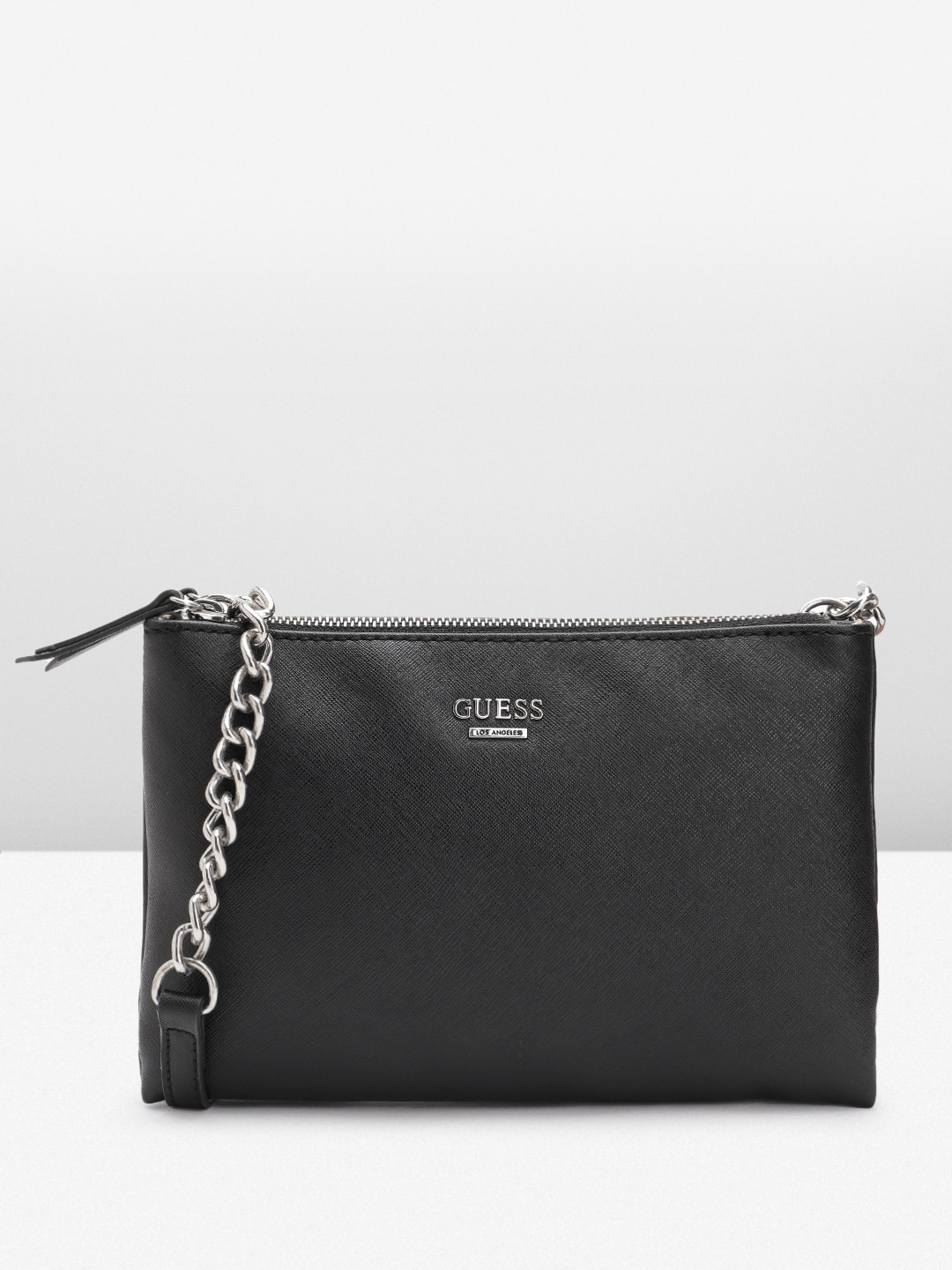 

GUESS Women Structured Sling Bag, Black