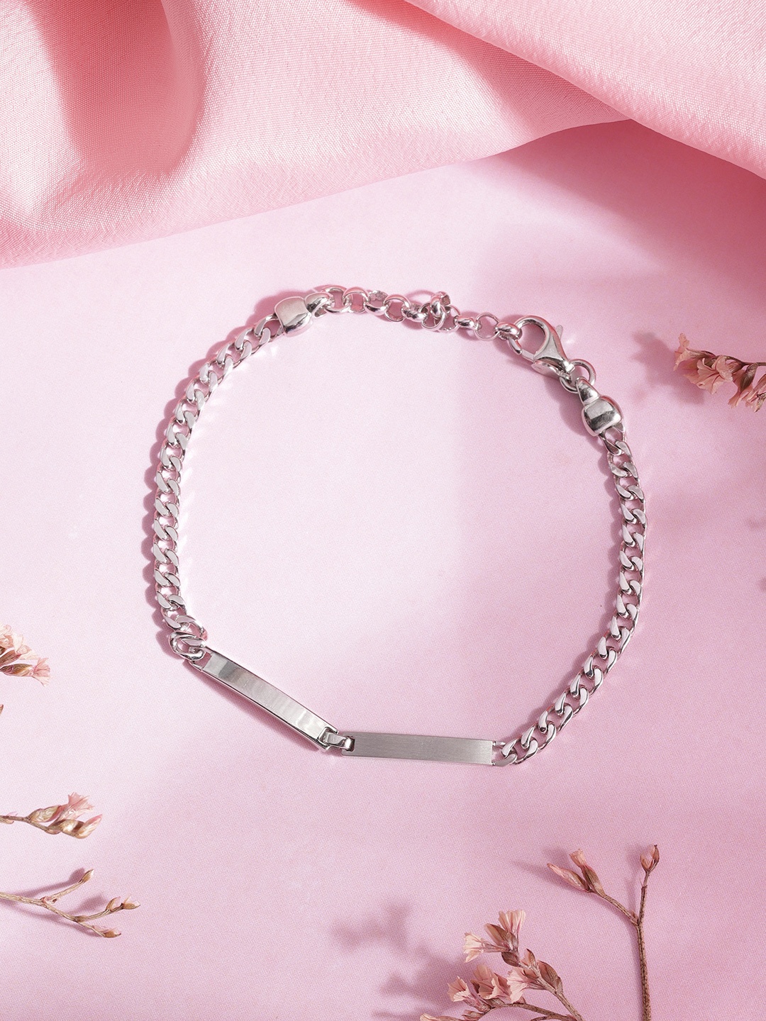 

Zavya Men Sterling Silver Rhodium-Plated Wraparound Bracelet