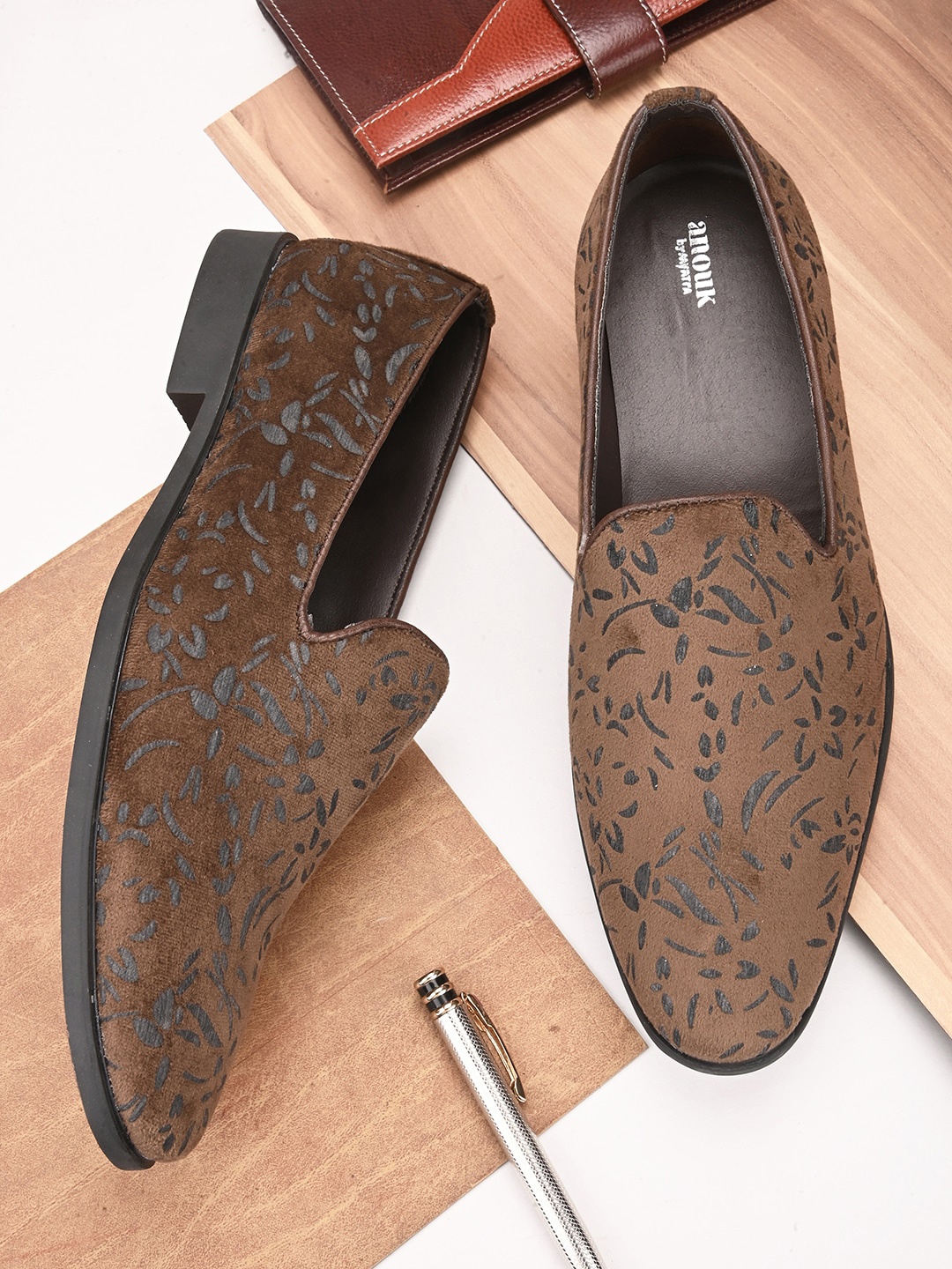 

Anouk Men Printed Espadrilles, Brown