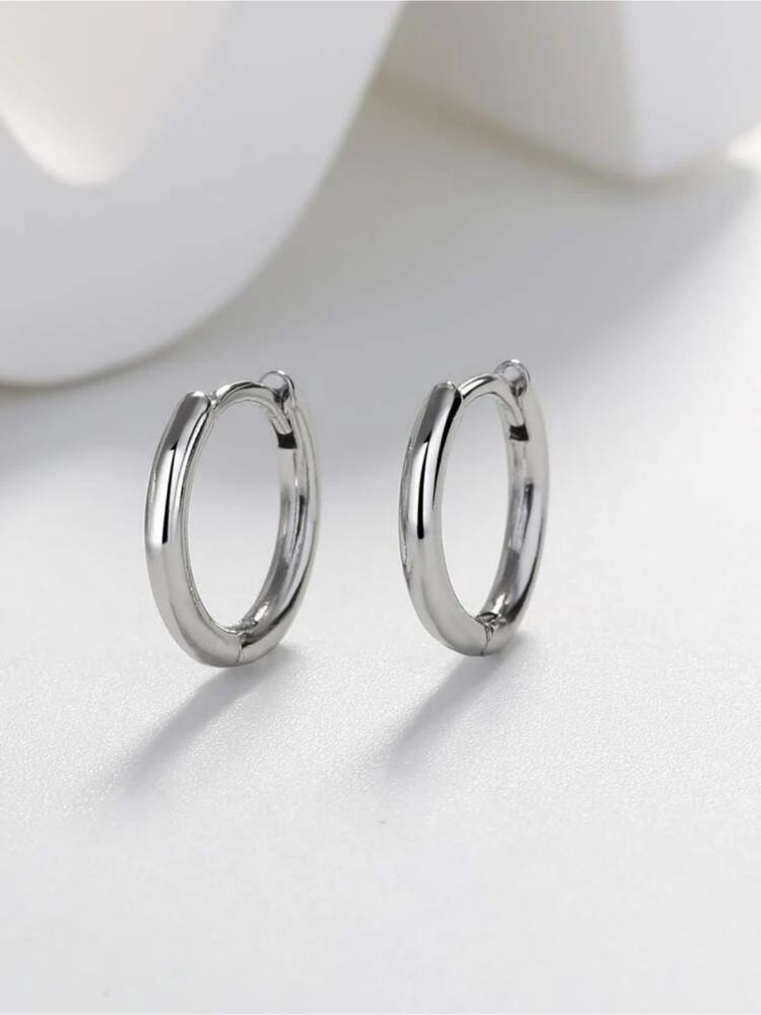 

SALTY Contemporary Hoop Earrings, Silver