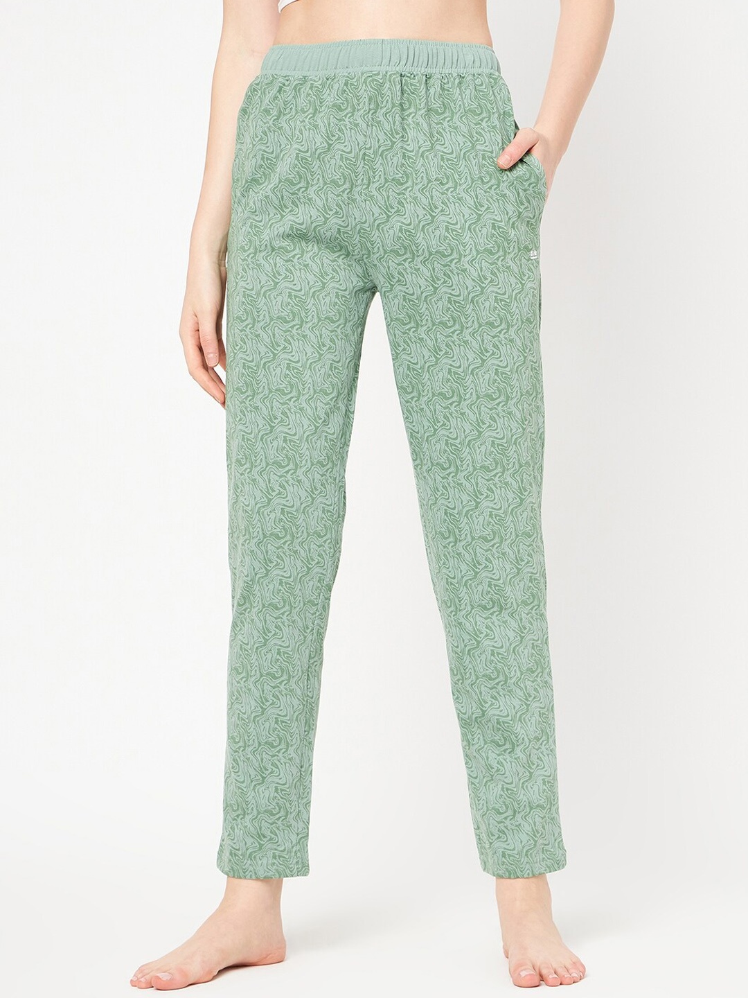 

Okane Women Printed Lounge Pants, Green