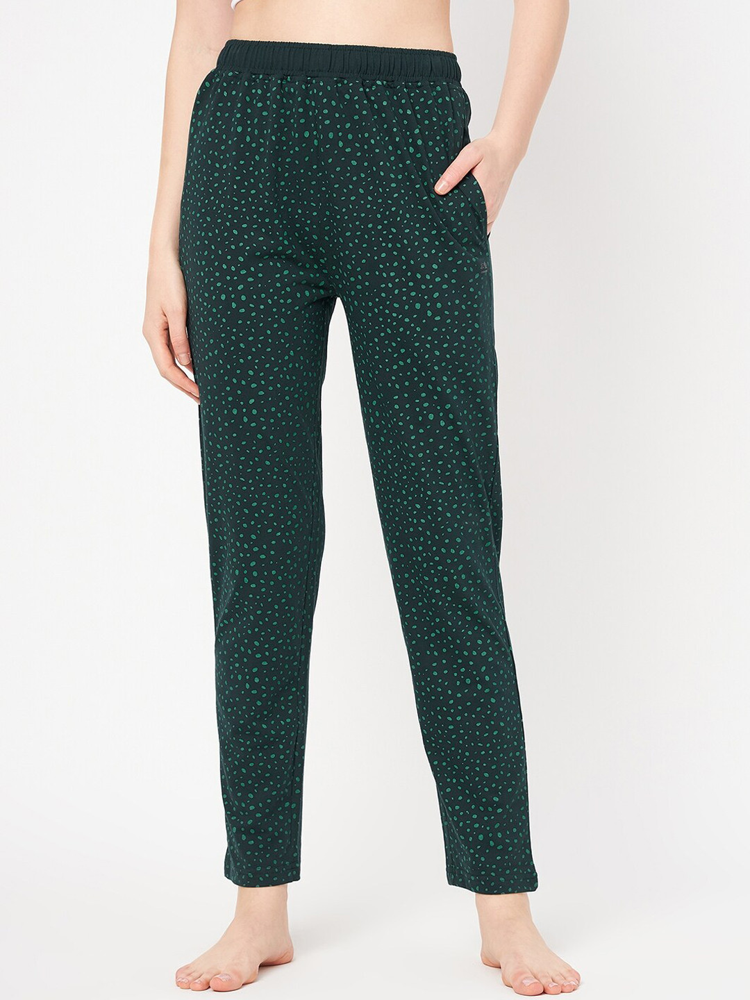 

Okane Women Printed Lounge Pants, Green