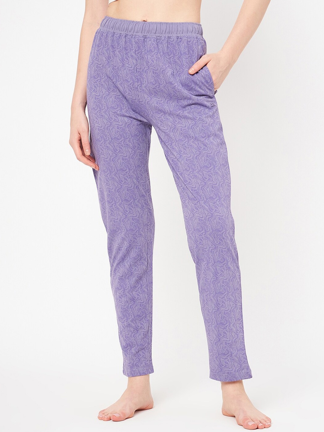 

Okane Women Printed Lounge Pants, Purple
