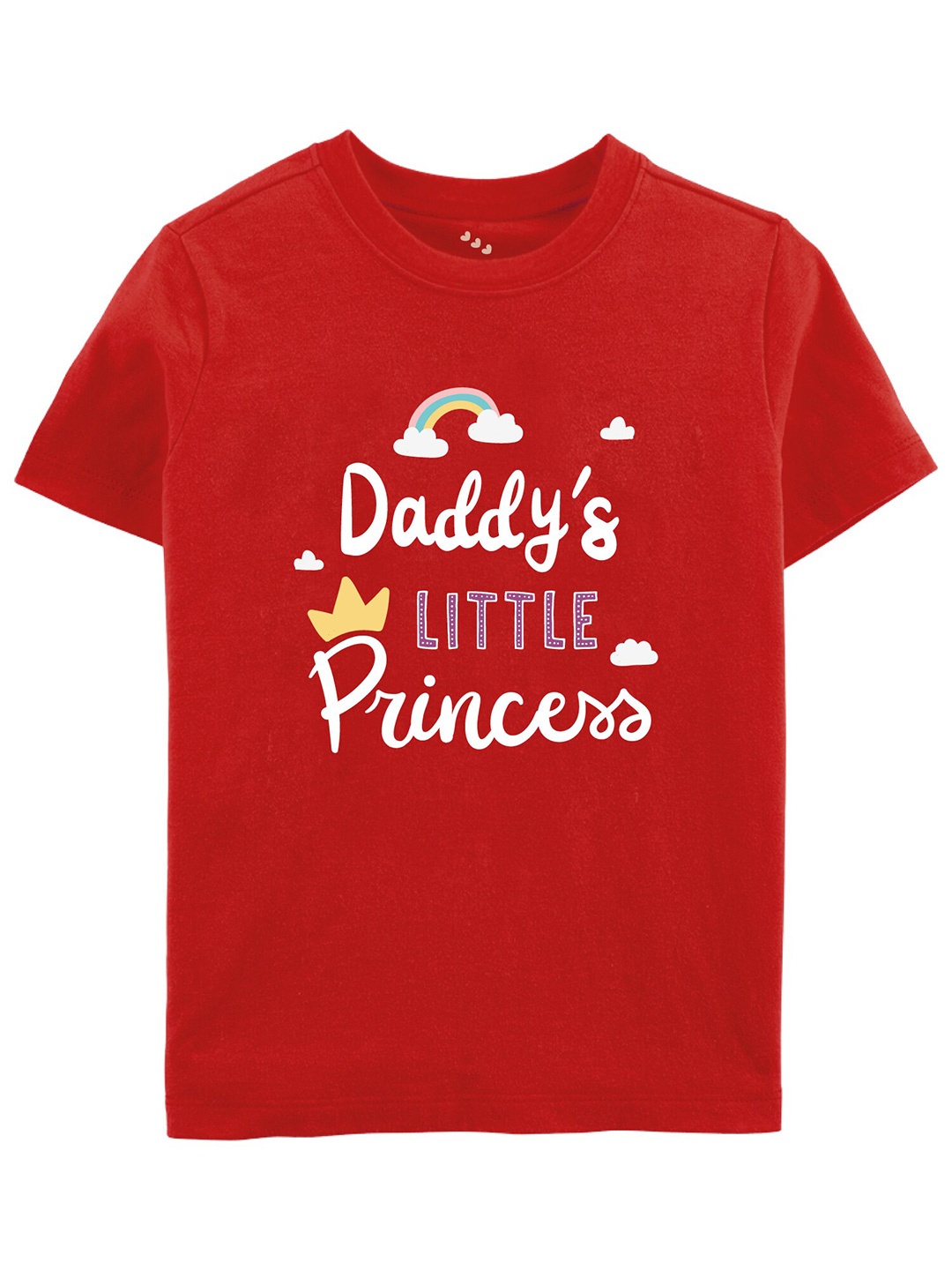 Zeezeezoo Kids Typography Printed Pure Cotton T-Shirt, Red