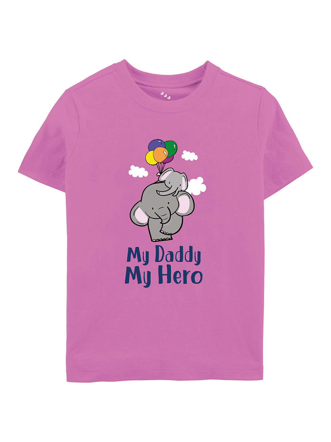 

Zeezeezoo Kids Typography Printed Pure Cotton T-shirt, Pink
