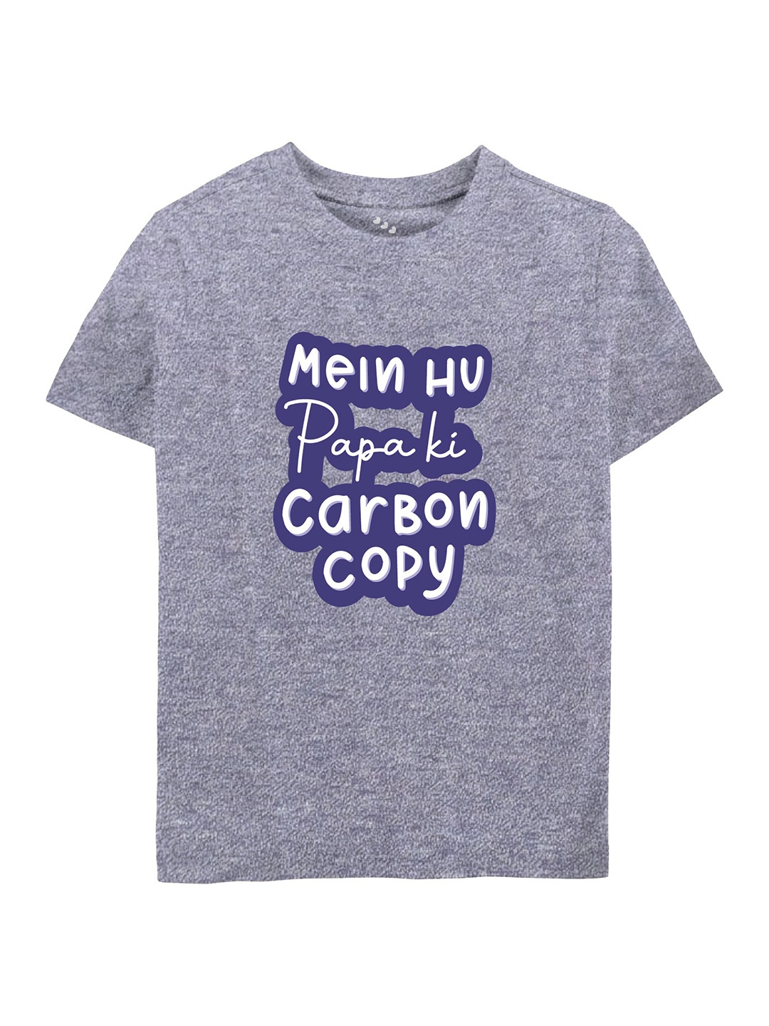 

Zeezeezoo Kids Typography Printed Pure Cotton T-Shirt, Grey