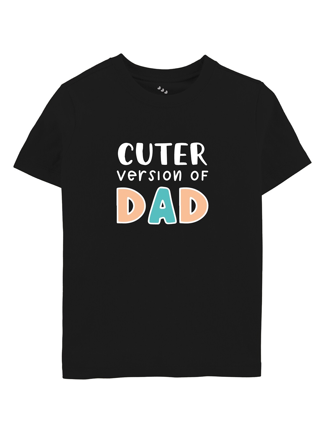 

Zeezeezoo Kids Typography Printed Pure Cotton T-shirt, Black