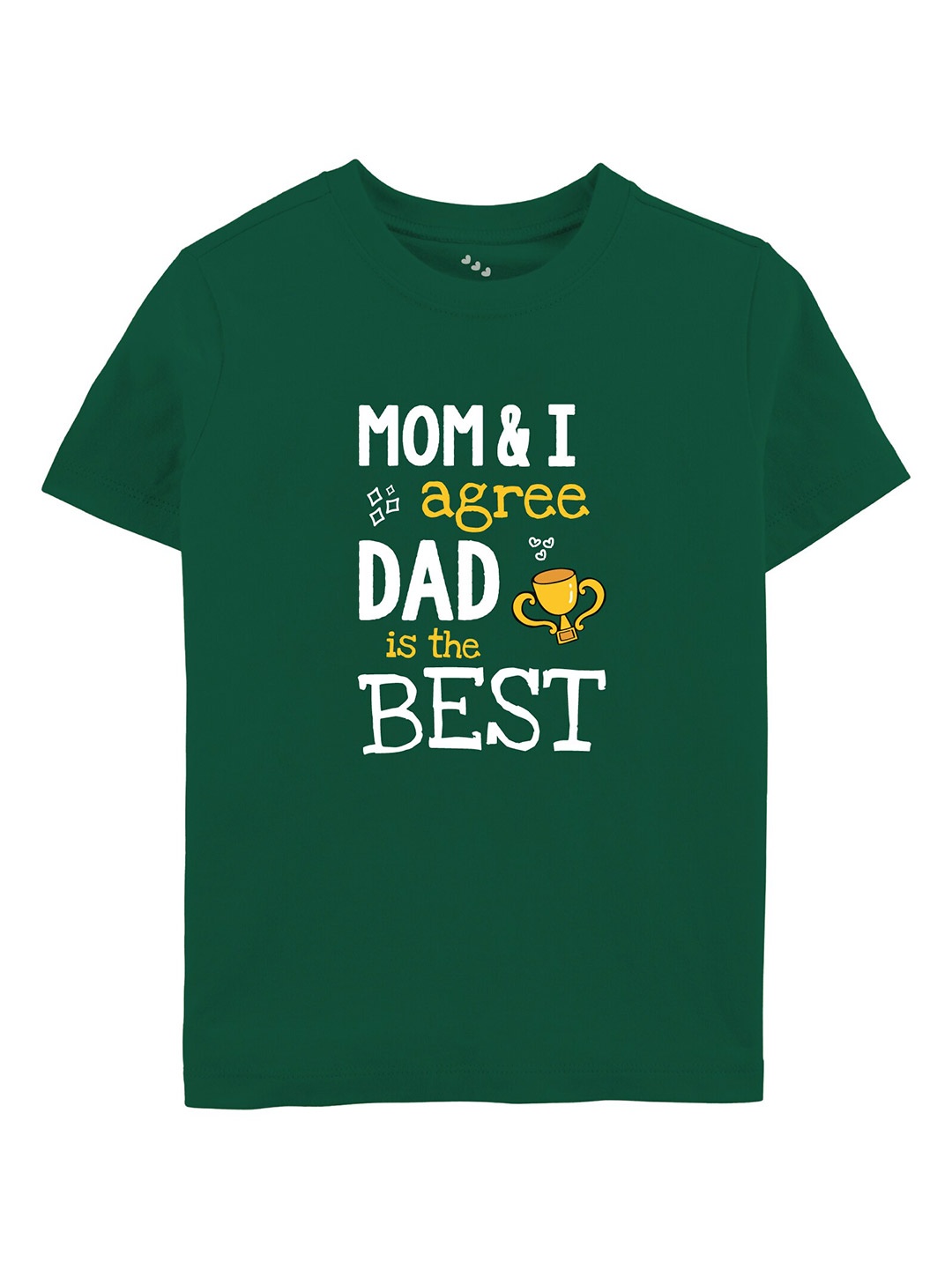 Zeezeezoo Kids Typography Printed Pure Cotton T-Shirt, Green