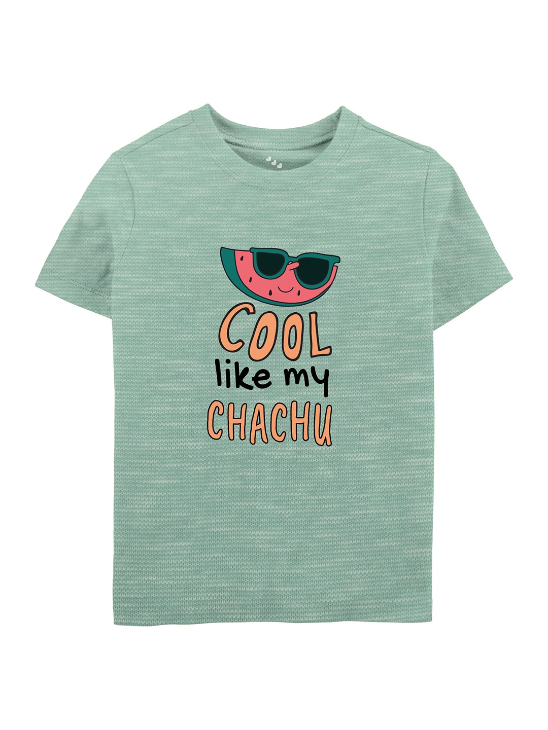 

Zeezeezoo Kids Typography Printed Pure Cotton T-Shirt, Green