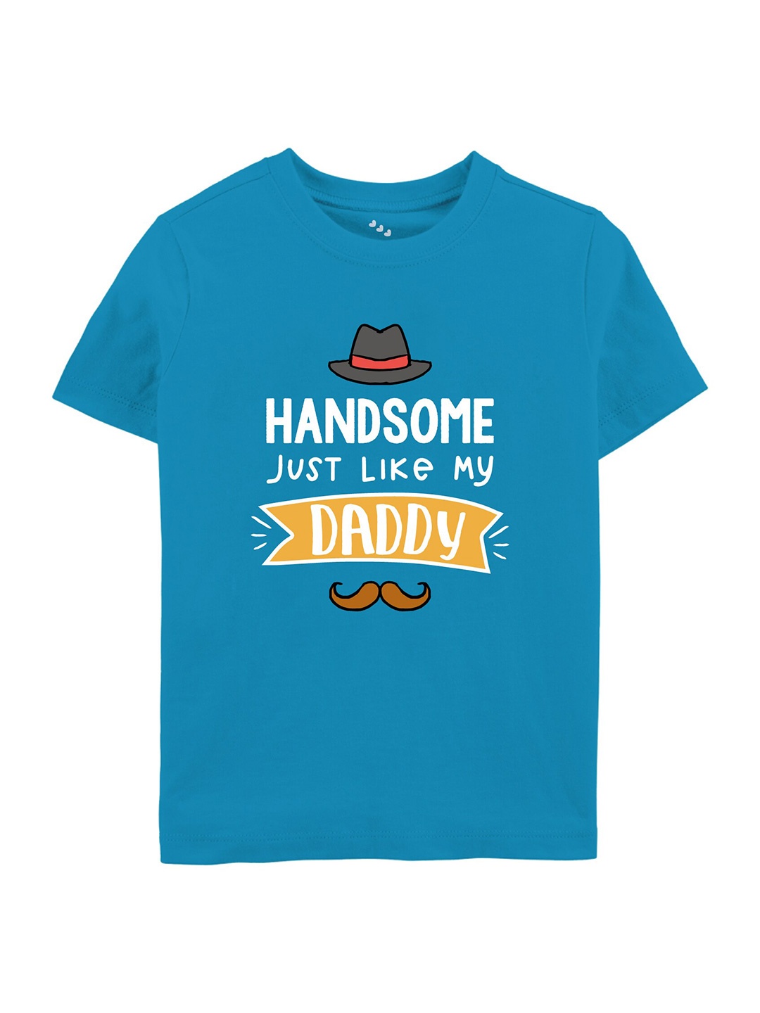

Zeezeezoo Kids Typography Printed Pure Cotton T-Shirt, Blue