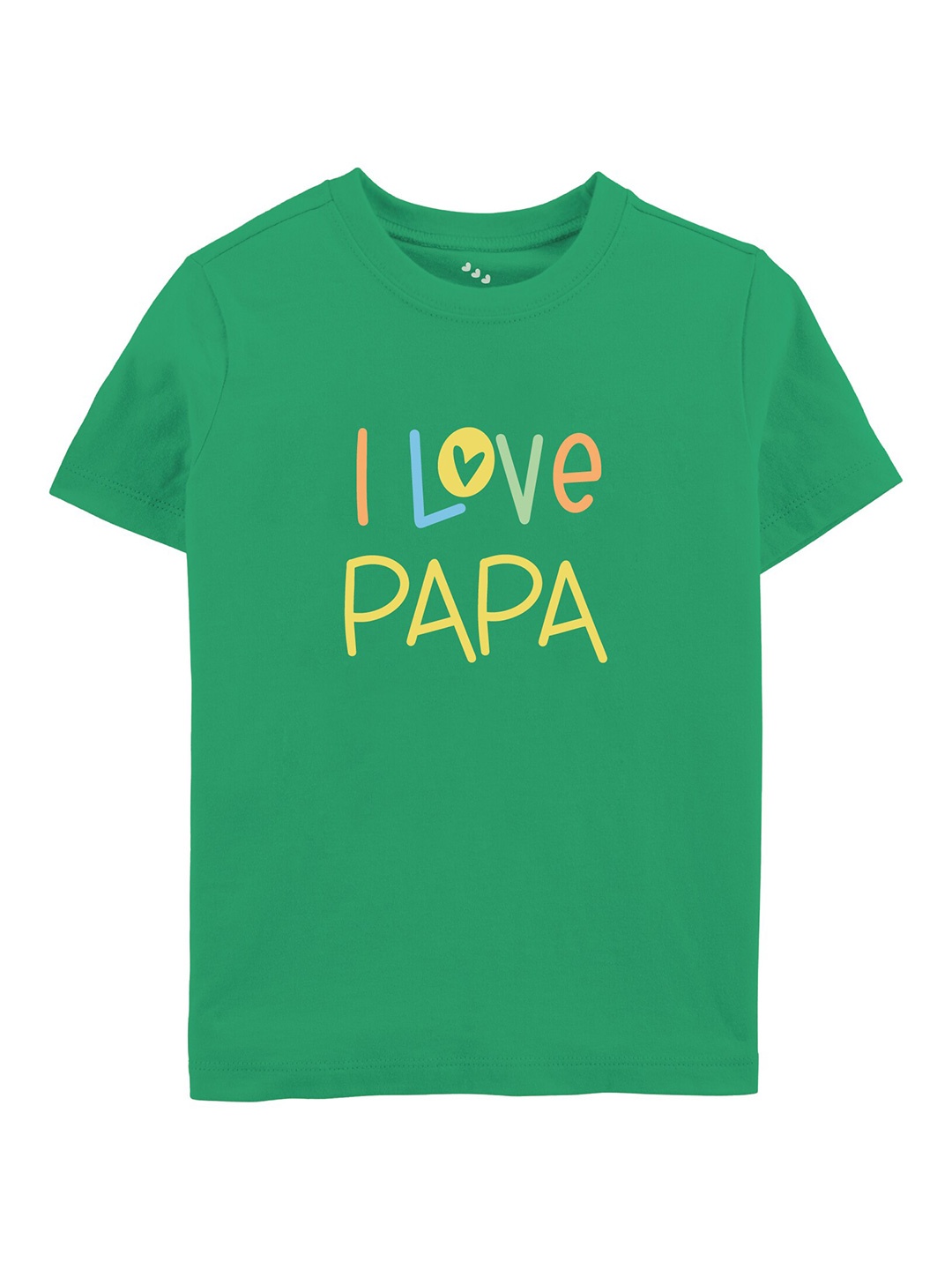 

Zeezeezoo Kids Typography Printed Pure Cotton T-Shirt, Green