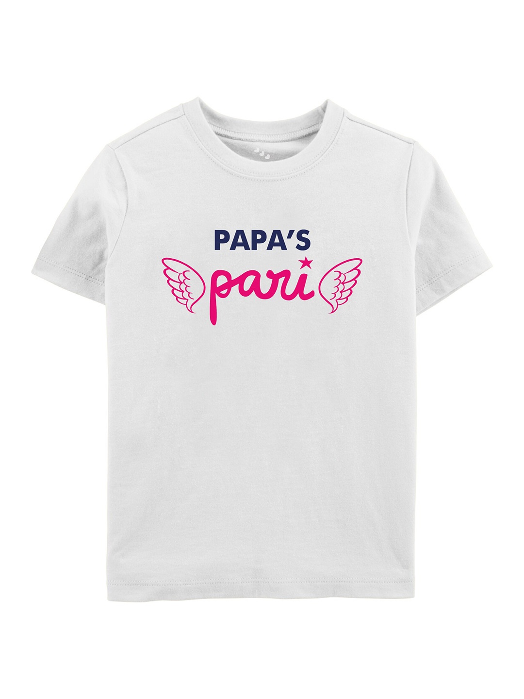 

Zeezeezoo Kids Typography Printed Pure Cotton T-shirt, White