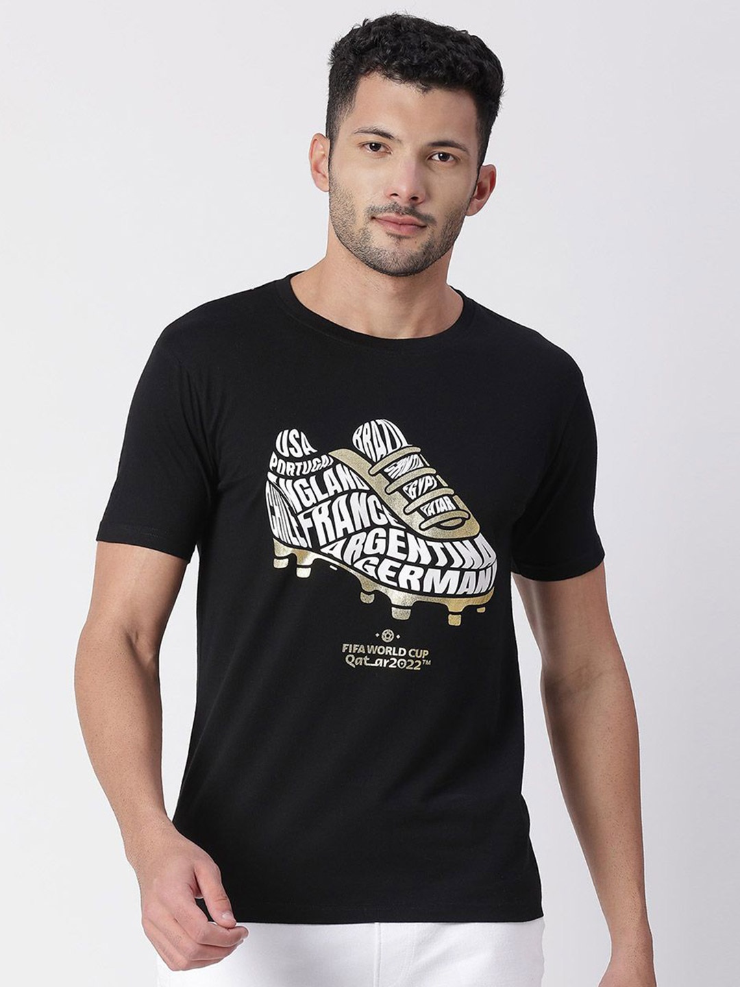 

FanCode Germany FIFA World-Cup Printed Bio Finish T-shirt, Black