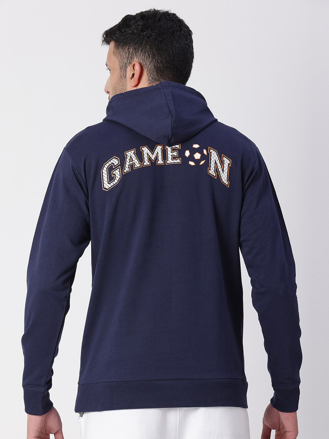 

FanCode Men Fifa World-Cup Qatar 2022 Printed Cotton Hooded Sweatshirt, Blue