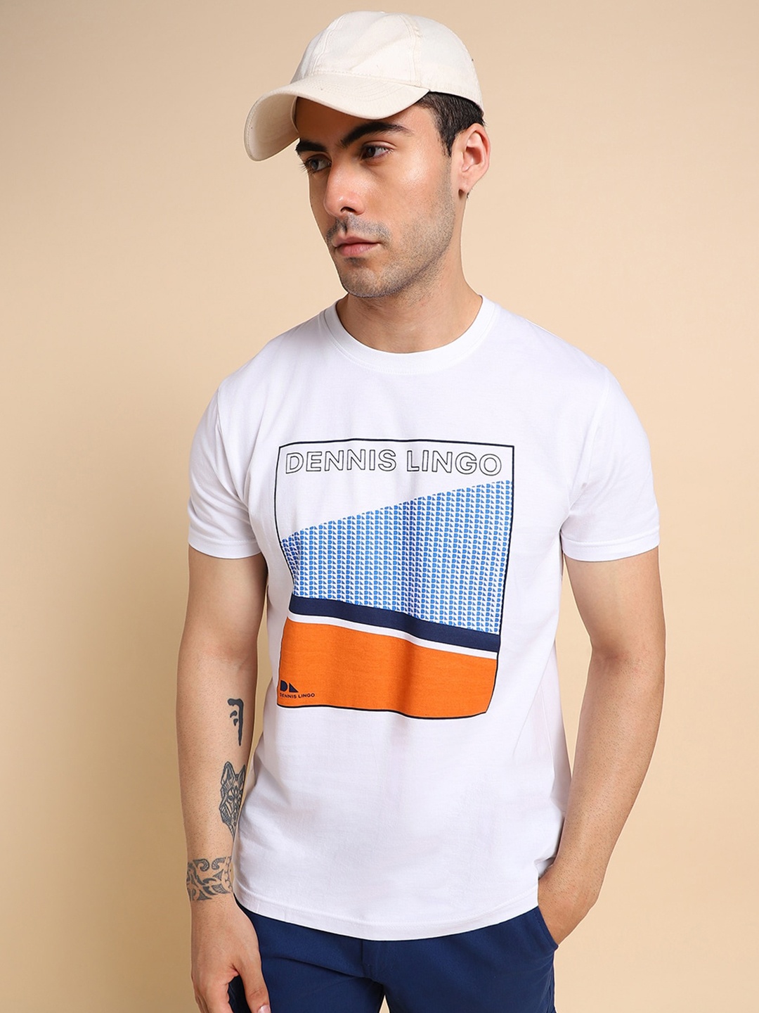 

Dennis Lingo Printed Slim Fit T-shirt, White