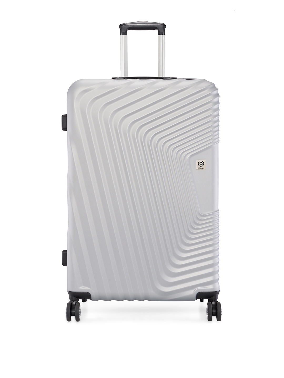 

BAOMI RETRO ROAM Range Silver 31" Large Hard Trolley Bag, Grey