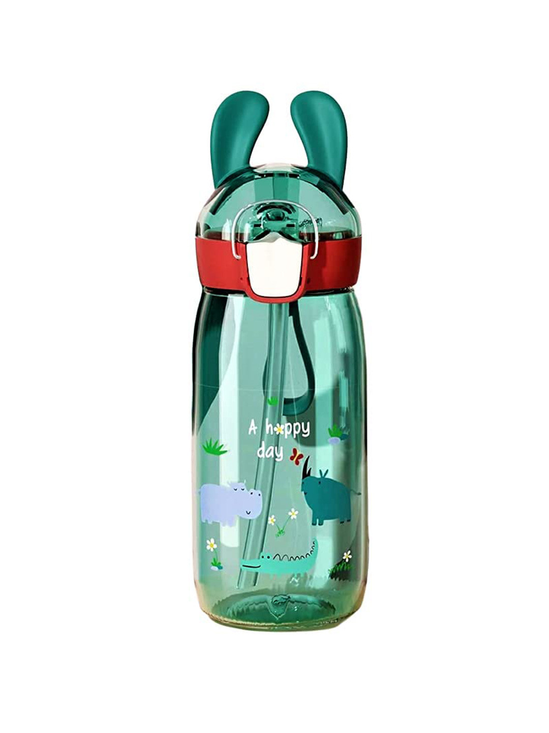 

DALUCI Lighweight & Leakproof Green & Red Tritan Kids Water Bottle 500 ml