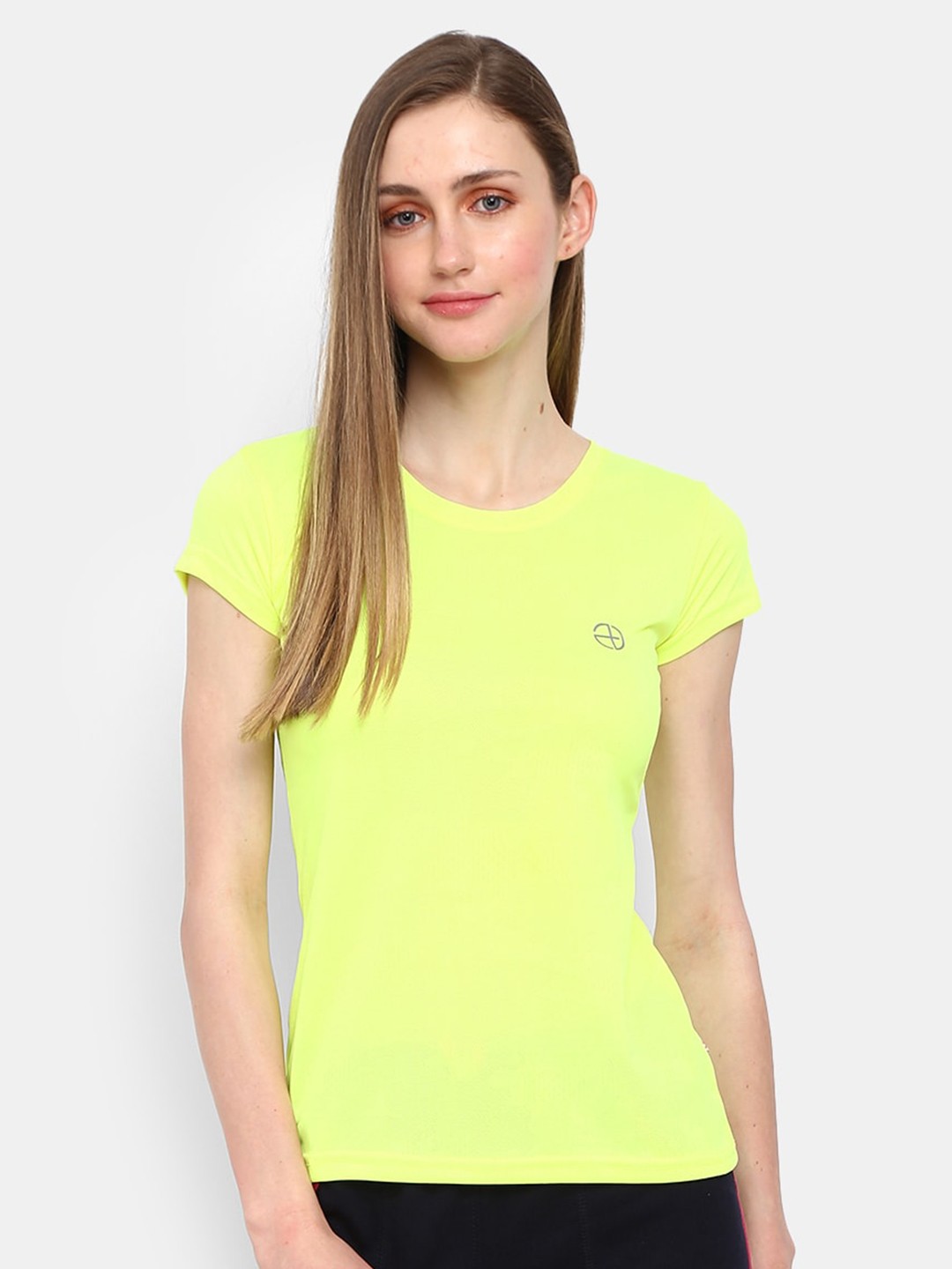 

V-Mart Round Neck Casual T-shirt, Green