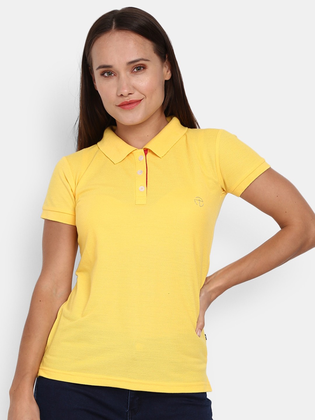 

V-Mart Solid Polo Collar Cotton Casual T-shirt, Yellow