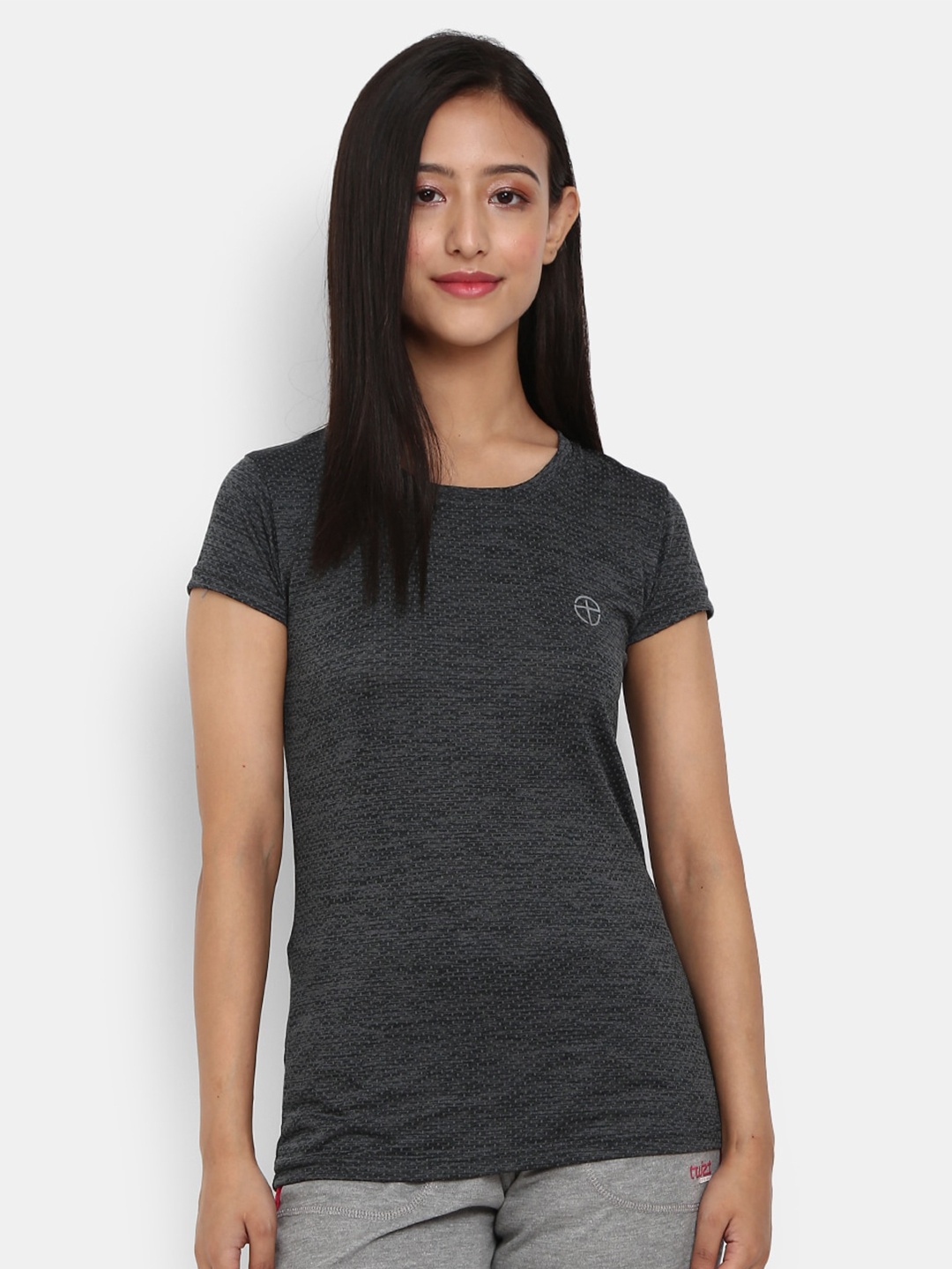 

V-Mart Micro Ditsy Printed T-shirt, Grey