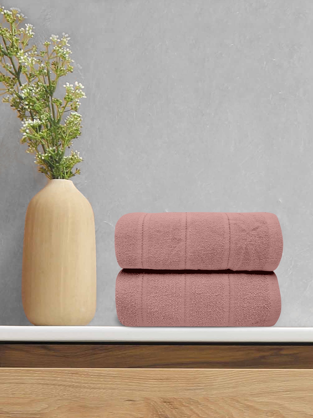 

LABHAM Rose Pink 250 GSM Pure Organic Cotton Bath Towel