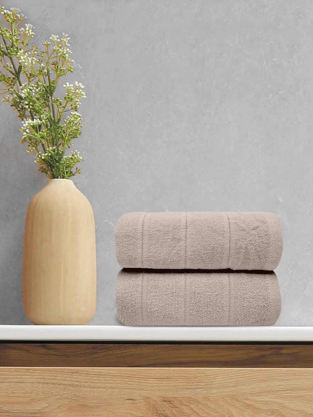

LABHAM Beige 250 GSM Pure Organic Cotton Bath Towel