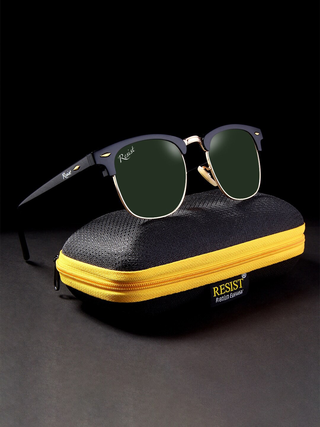 

CRIBA Square Lens with UV Protected Sunglasses, Green