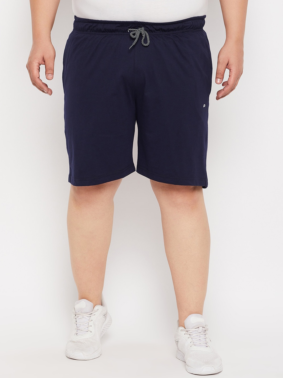 

Adobe Men Plus Size Cotton Sports Shorts, Navy blue
