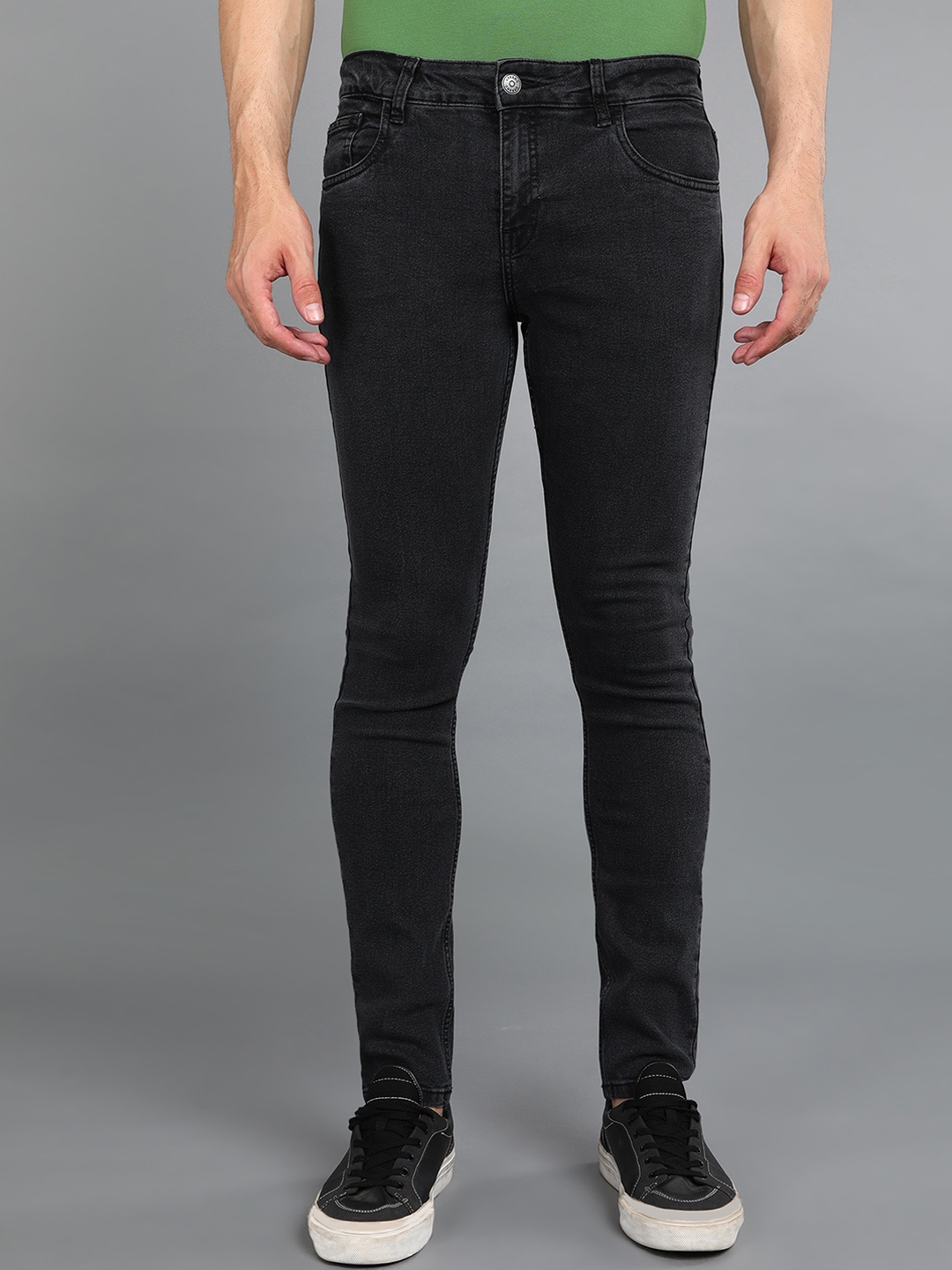 

Urbano Fashion Men Mid-Rise Stretchable Jeans, Grey
