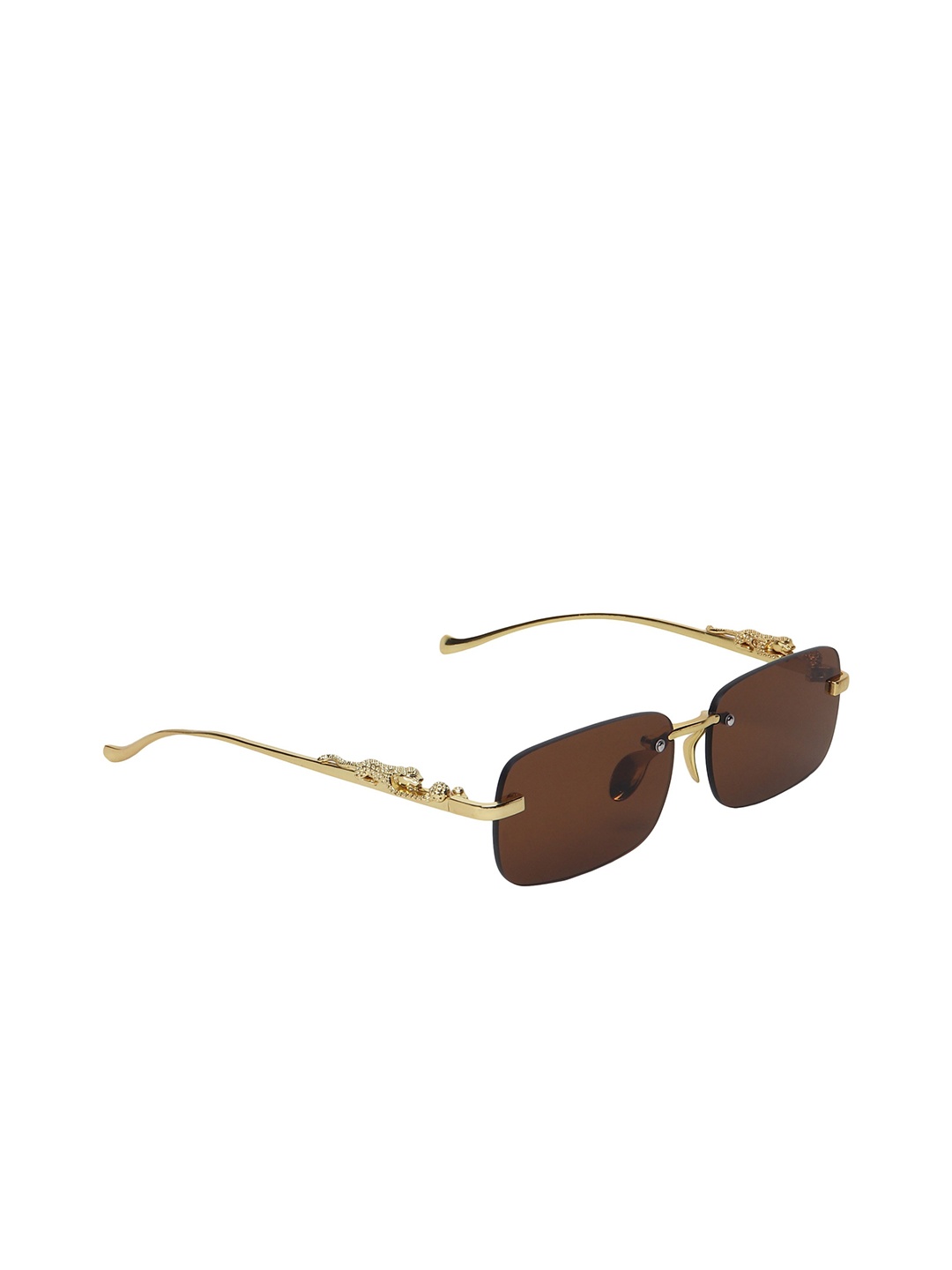 

CRIBA Square Lens with UV Protected Sunglasses, Brown