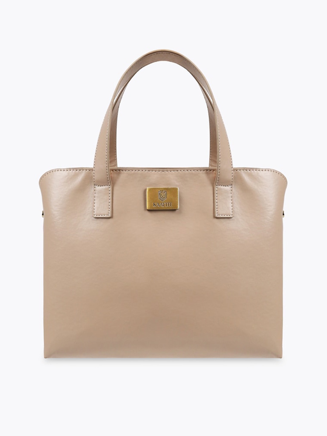 

KAAYTEE Structured Handheld Bag, Beige