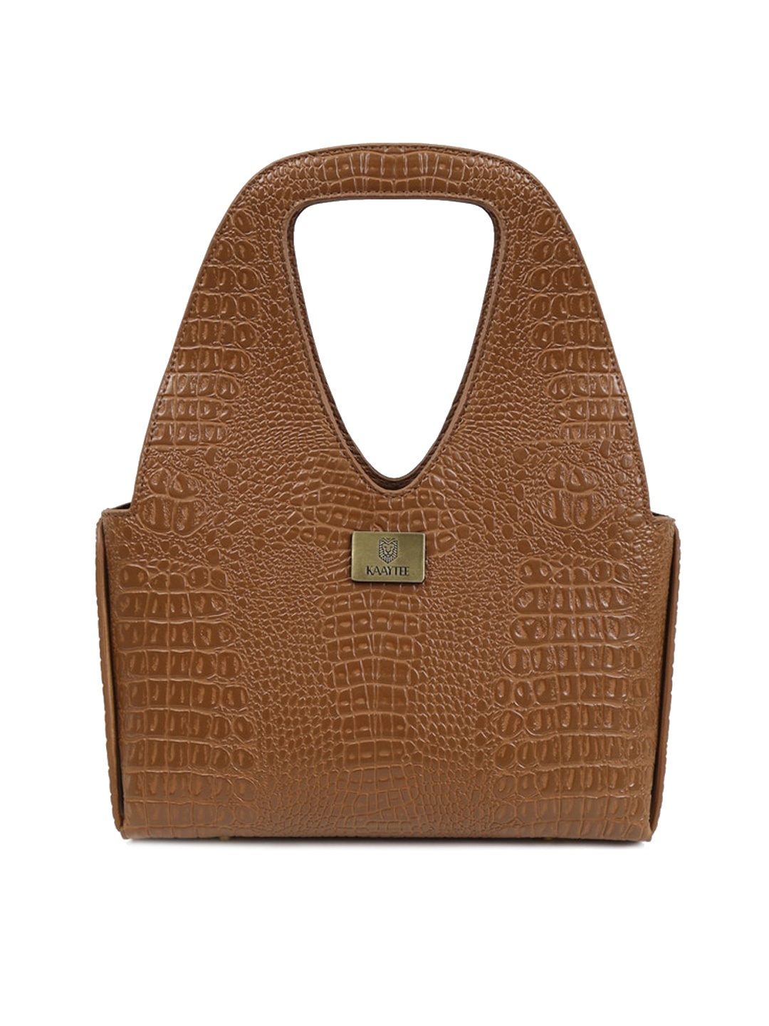 

KAAYTEE Textured Swagger Handheld Bag, Tan