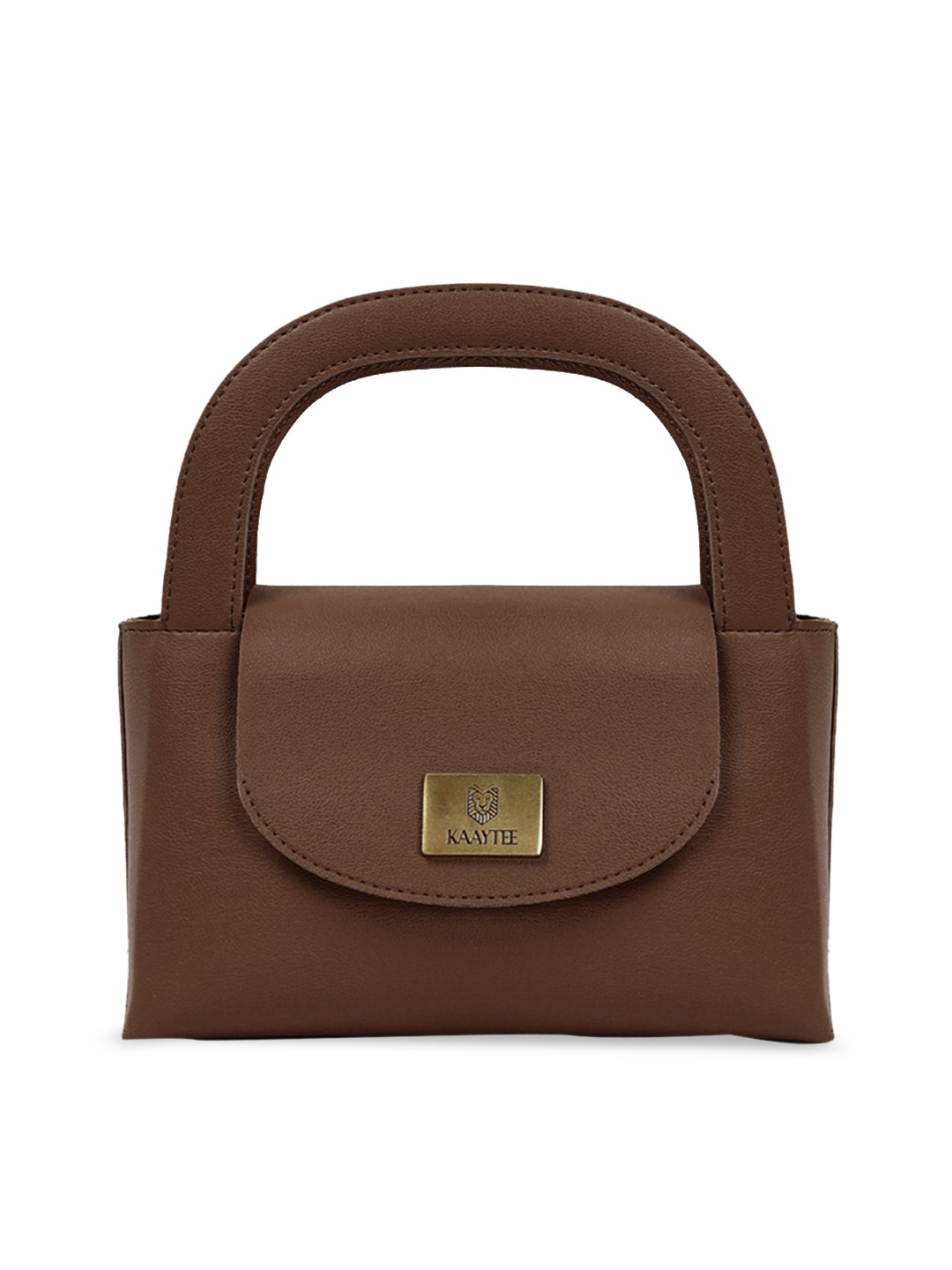 

KAAYTEE Structured Handheld Bag, Brown