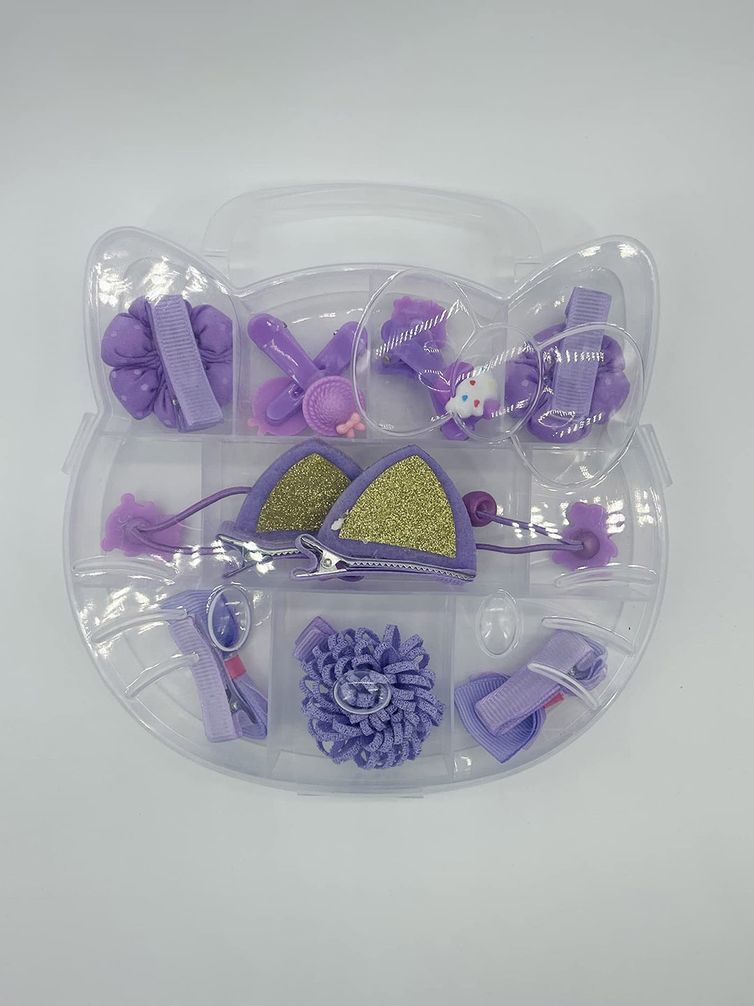 

LYTIX Girls Pack of 10 Tic Tac Hair Clips, Purple