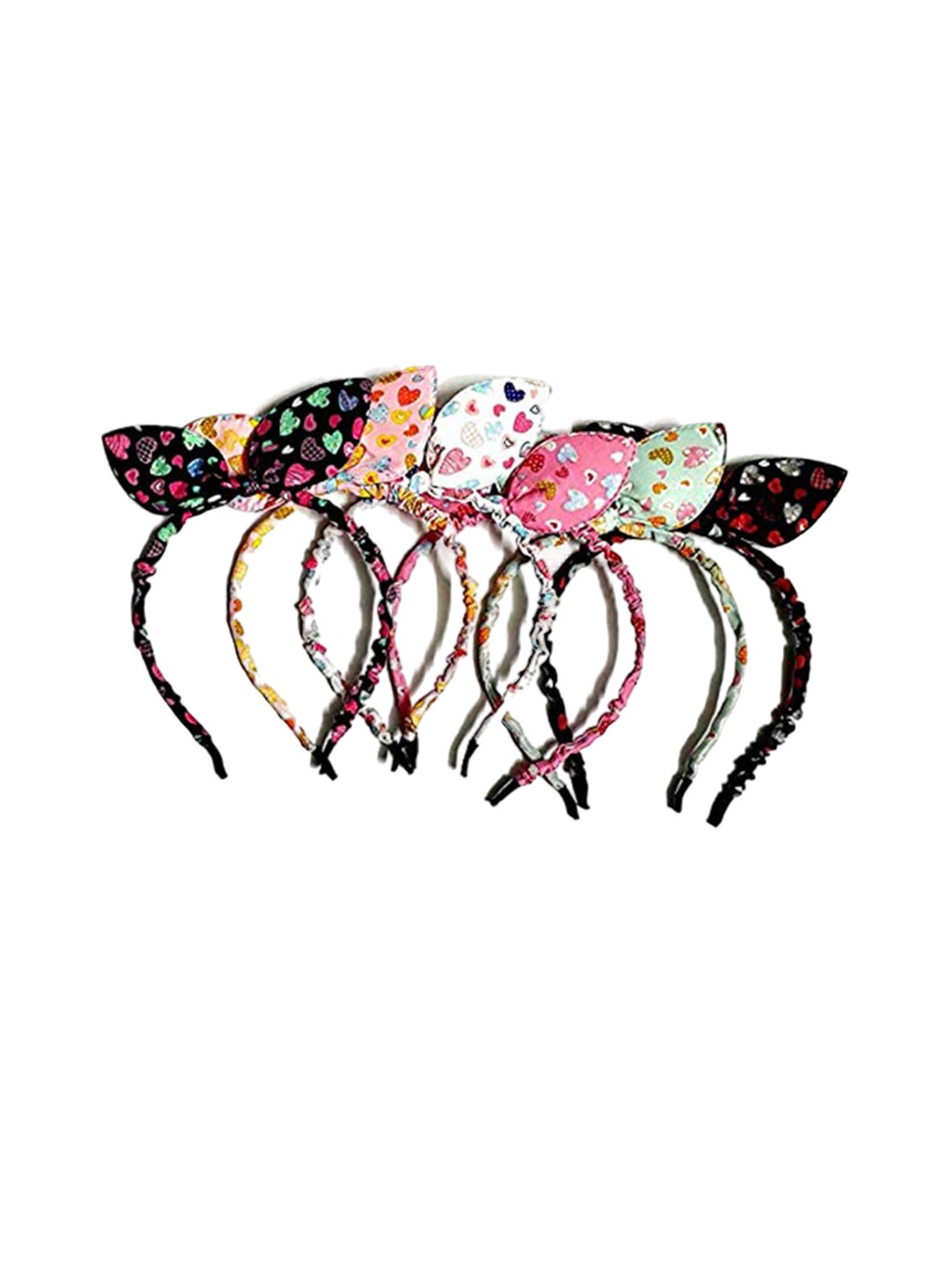 

LYTIX Girls Set of 5 Bow Knot Hairband, Red
