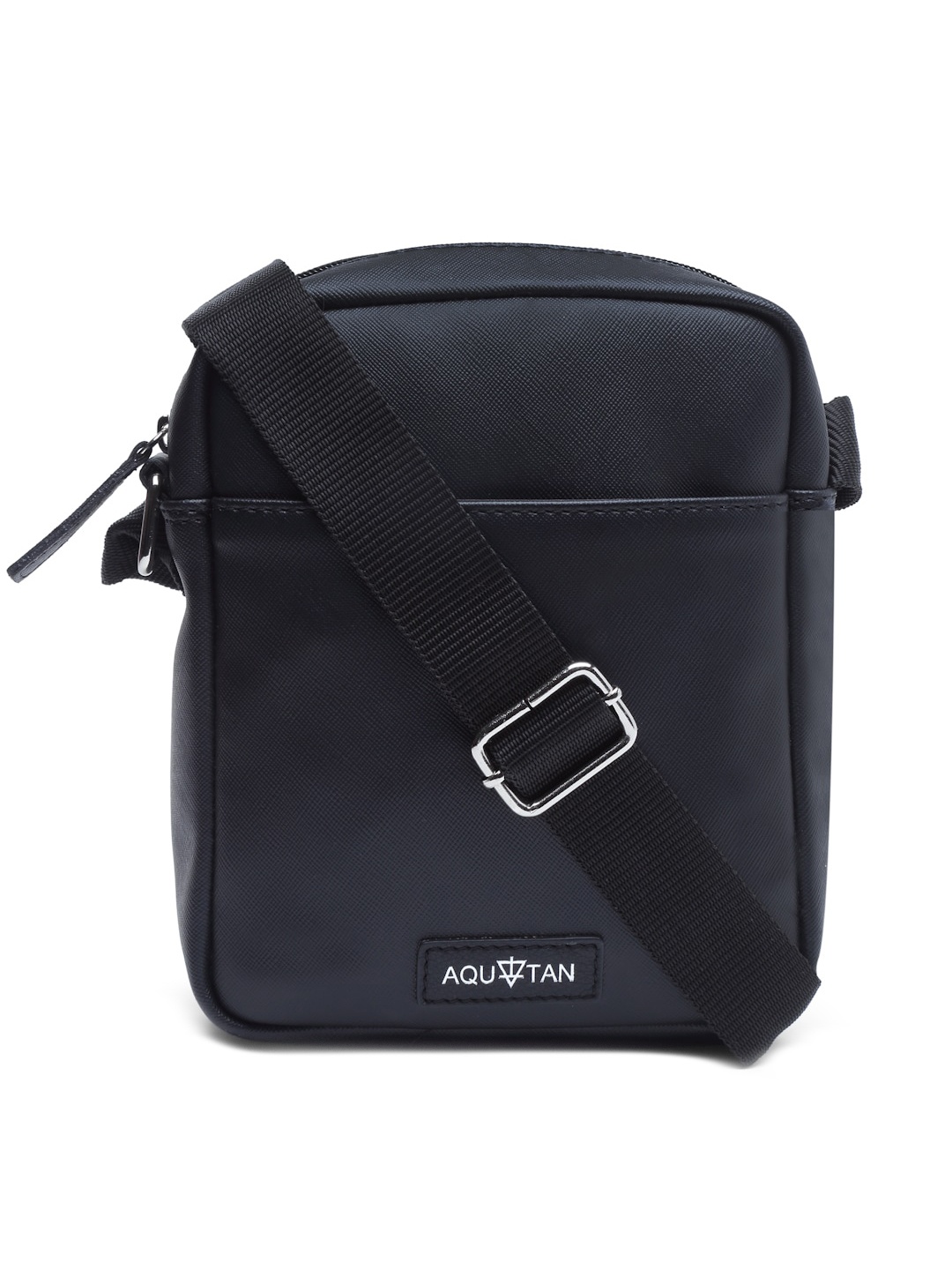 

AQUATAN Men Structured Sling Bag, Black