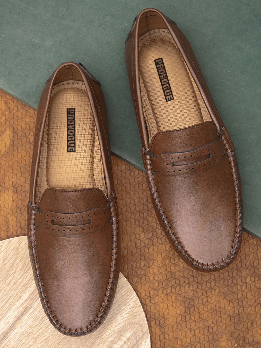 

Provogue Men Lightweight Loafers, Brown