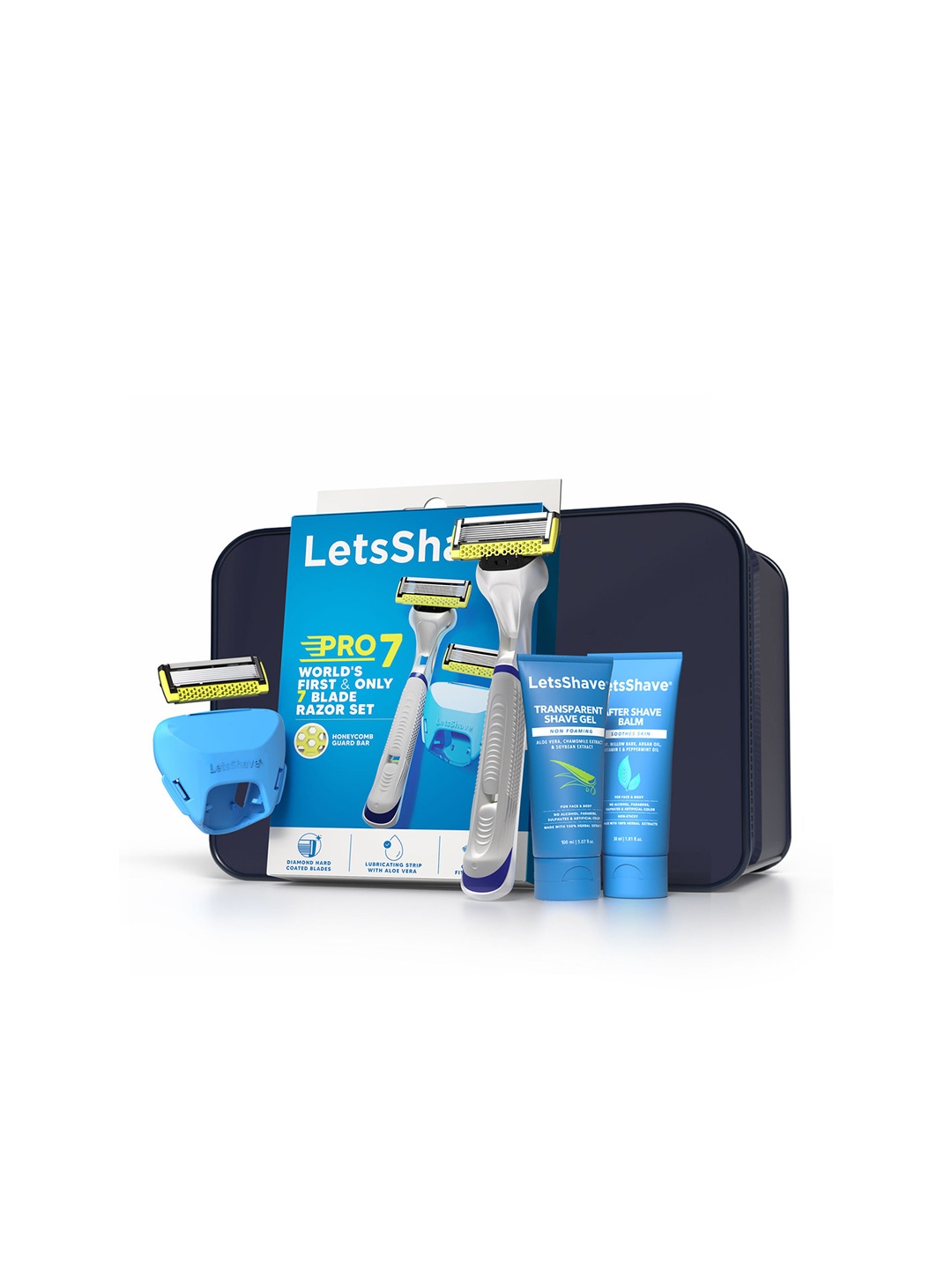 

LetsShave Men Pro 7 Executive Set, Blue