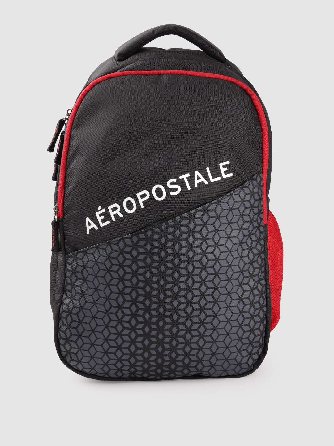 

Aeropostale Unisex Geometric Printed Backpack 23L, Black