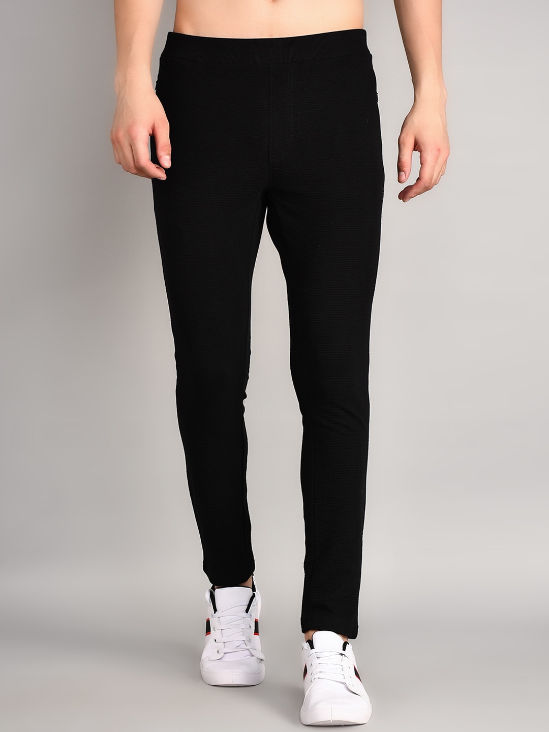 

TIM PARIS Men Cotton Track Pant, Black