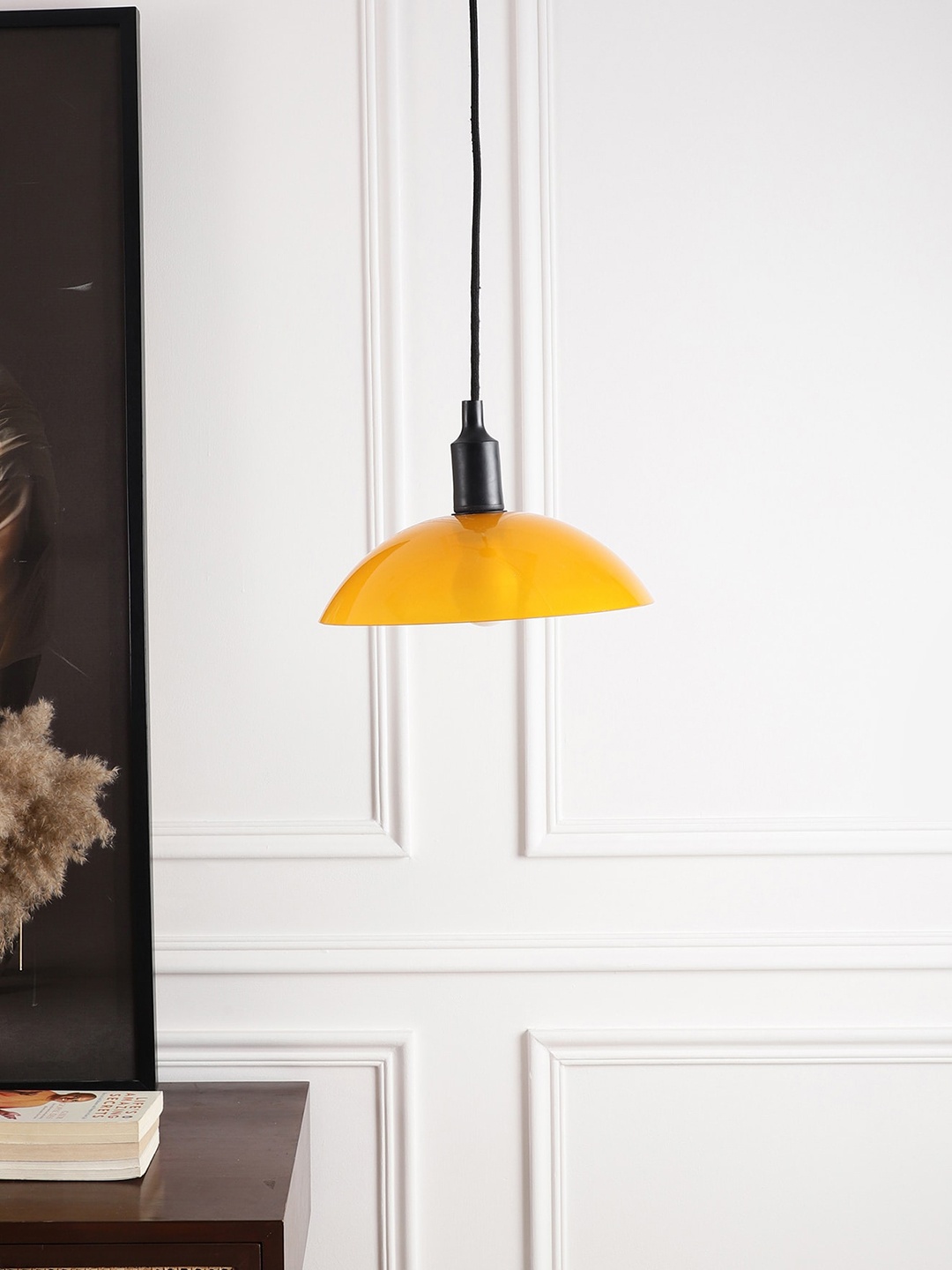 

SANDED EDGE Yellow Semi Sphere Hanging Ceiling Lamp